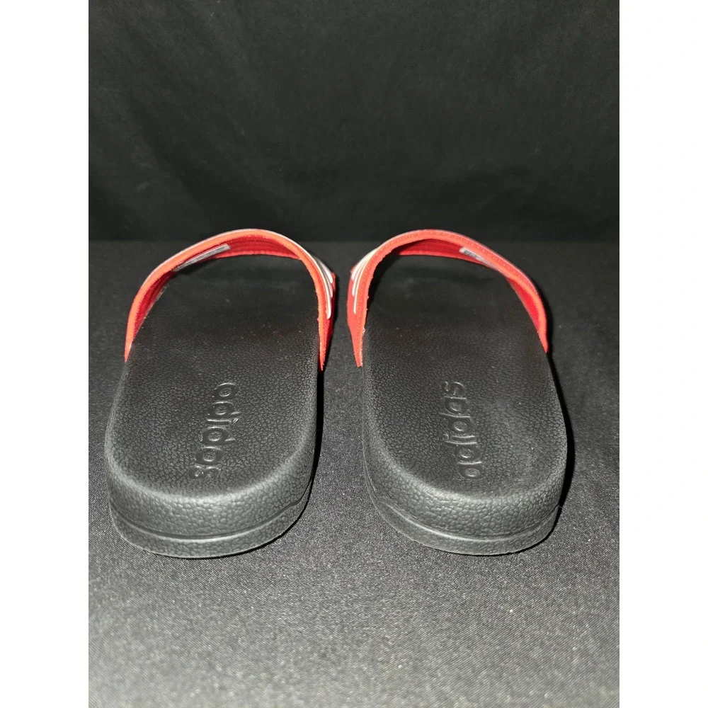 Adidas Adilette Slides Sandals Kids Size 10K Red White Stripes‎